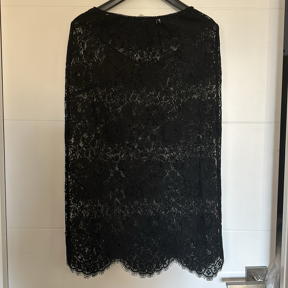 Doen Black Sheer Lace Midi Skirt - Picture 7 of 11